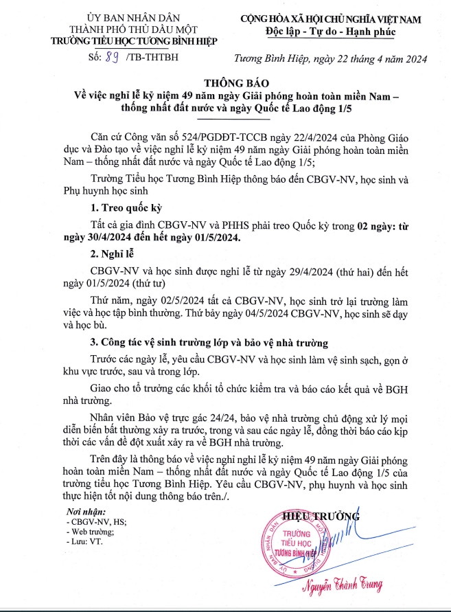 THONG BAO NGHI 30 4
