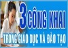 Công khai năm học 2020-2021