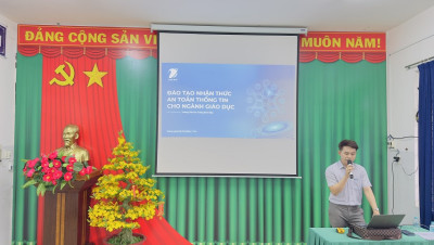 Trường tiểu học Tương Bình Hiệp tham gia tập huấn “An toàn thông tin trên  không gian mạng”