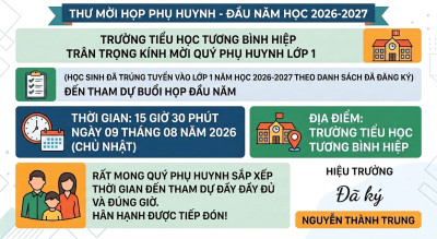 Hân hoan ngày tựu trường - Chào đón các em học sinh lớp 1 và lớp 5  năm học 2026 -2027