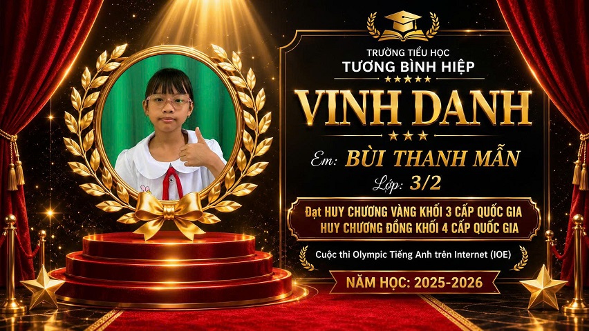 Vinh danh thành tích xuất sắc tại cuộc thi IOE cấp quốc gia năm học 2025 - 2026
